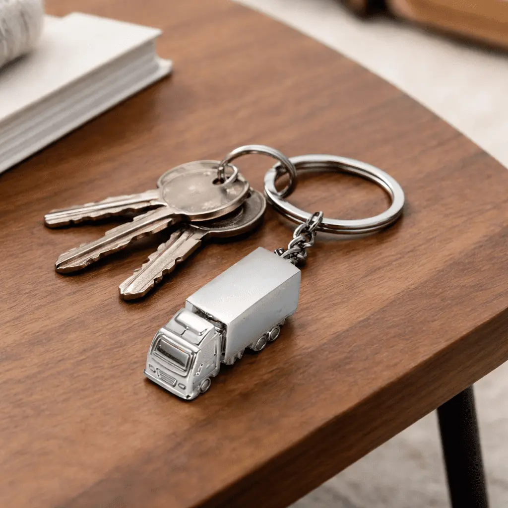 Juego de llaves con accesorio de camión.webp